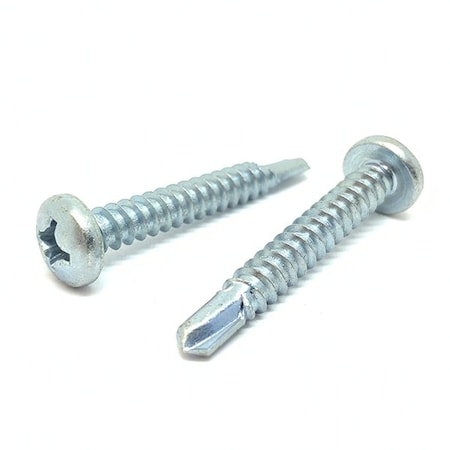 Boltsandnuts.Com Sheet Metal Screw, #8 x 1-1/4 in, Zinc Plated Steel Pan Head Phillips Drive, 3700 PK 8D125PPHDSZ/2-3700